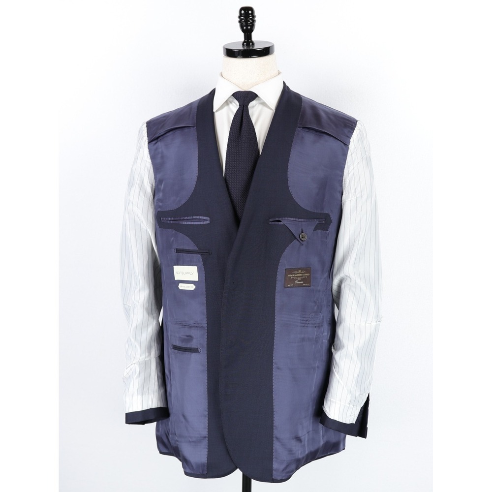SuitSupply Suit 44L Blue Perennial Vitale Barberis Canonico 110's Wool - Picture 7 of 16